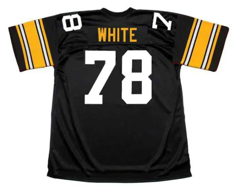 DWIGHT WHITE Pittsburgh Steelers 1979 Home NFL Football Throwback Jersey 