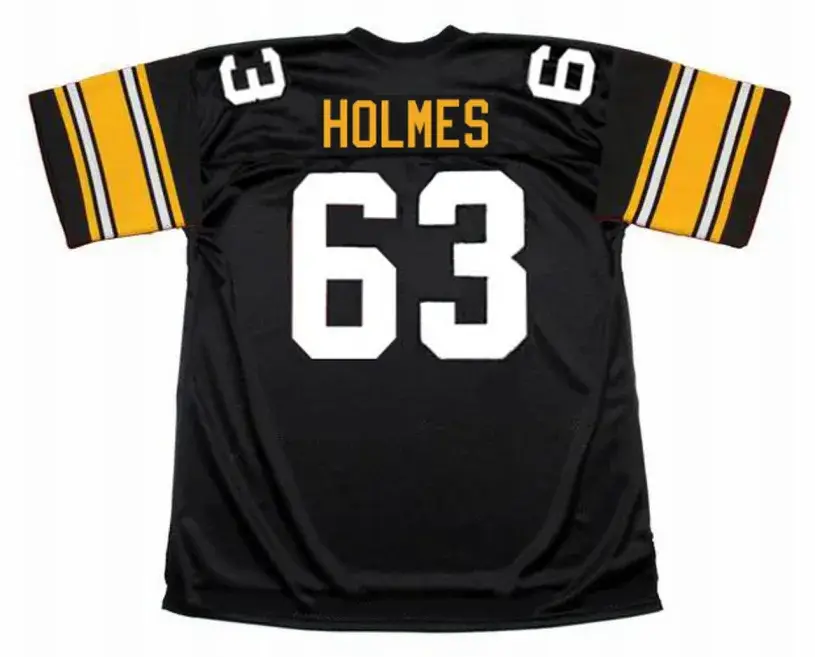 ERNIE HOLMES Pittsburgh Steelers 1974 NFL Football Throwback Jersey 