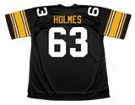 ERNIE HOLMES Pittsburgh Steelers 1974 NFL Football Throwback Jersey 