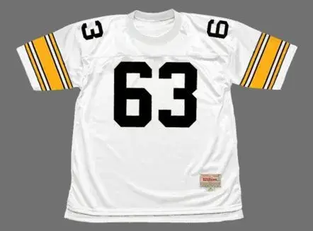 ERNIE HOLMES Pittsburgh Steelers 1975 Away NFL Football Throwback Jersey