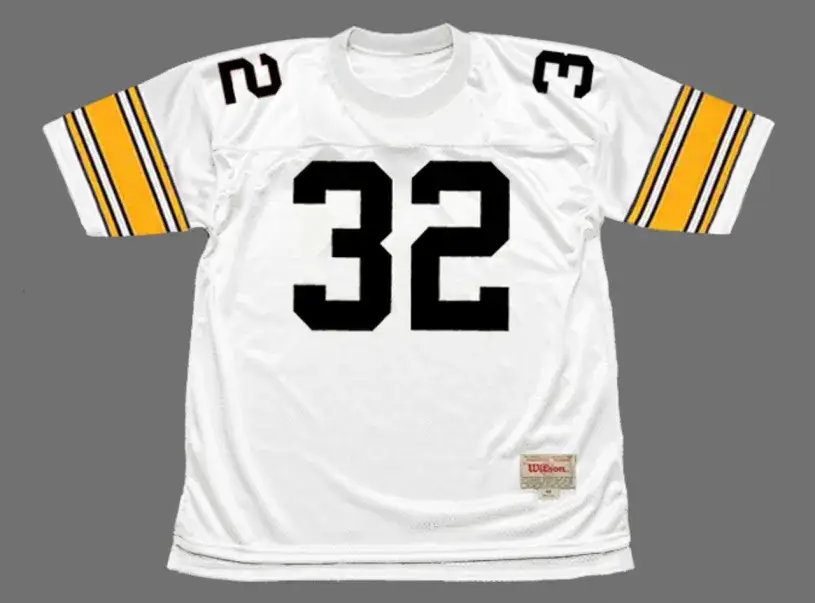 FRANCO HARRIS Pittsburgh Steelers 1975 Throwback Away NFL Football Jersey