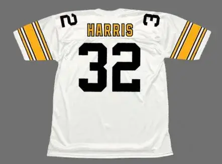 FRANCO HARRIS Pittsburgh Steelers 1975 Throwback Away NFL Football Jersey 