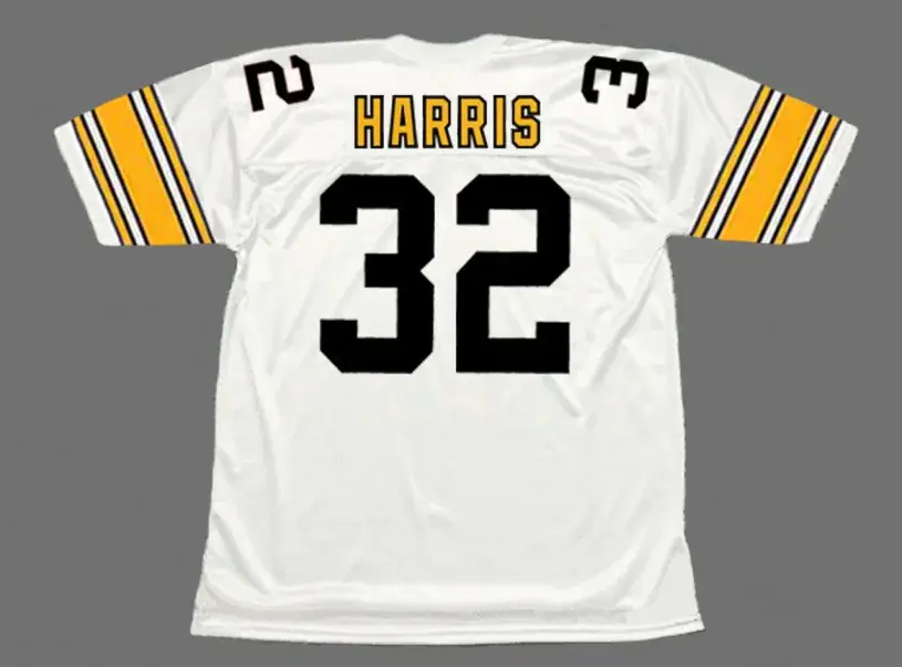 FRANCO HARRIS Pittsburgh Steelers 1975 Throwback Away NFL Football Jersey 