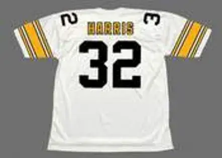 FRANCO HARRIS Pittsburgh Steelers 1975 Throwback Away NFL Football Jersey 