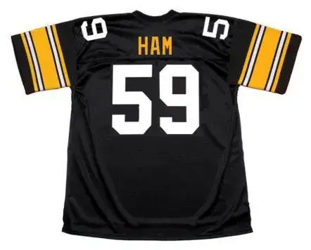 JACK HAM Pittsburgh Steelers 1979 Throwback Home NFL Football Jersey 