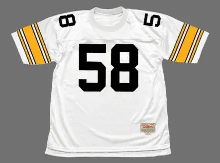 JACK LAMBERT Pittsburgh Steelers 1975 Throwback Away NFL Football Jersey
