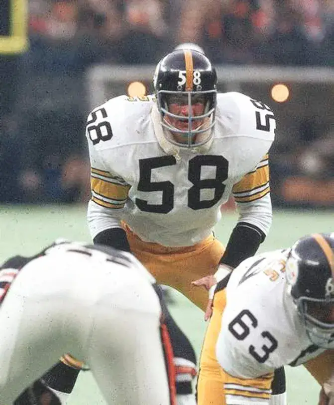 JACK LAMBERT Pittsburgh Steelers 1975 Throwback Away NFL Football Jersey 