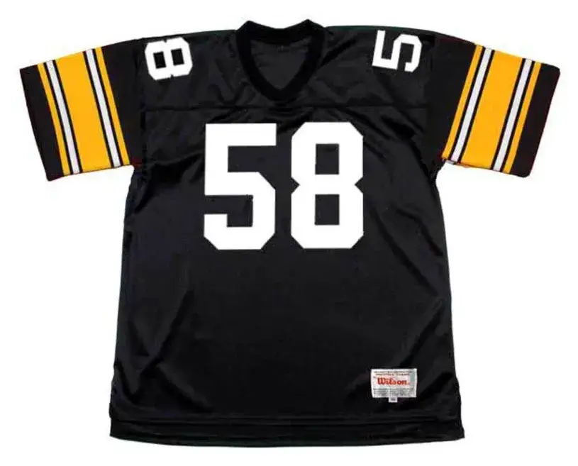 JACK LAMBERT Pittsburgh Steelers 1979 Throwback Home NFL Football Jersey