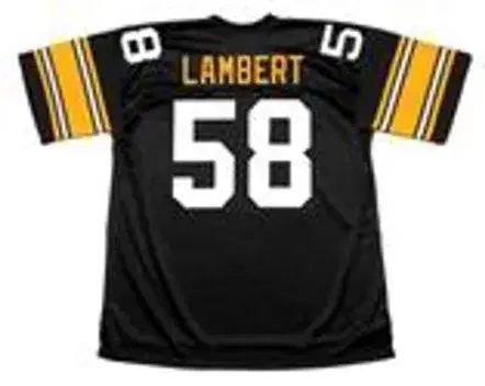 JACK LAMBERT Pittsburgh Steelers 1979 Throwback Home NFL Football Jersey 