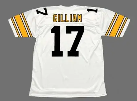 JOE GILLIAM Pittsburgh Steelers 1974 Away NFL Football Throwback Jersey 