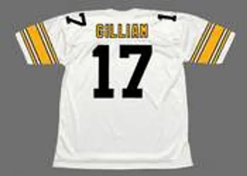 JOE GILLIAM Pittsburgh Steelers 1974 Away NFL Football Throwback Jersey 