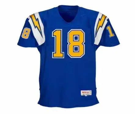 CHARLIE JOINER San Diego Chargers 1979 Throwback NFL Football Jersey
