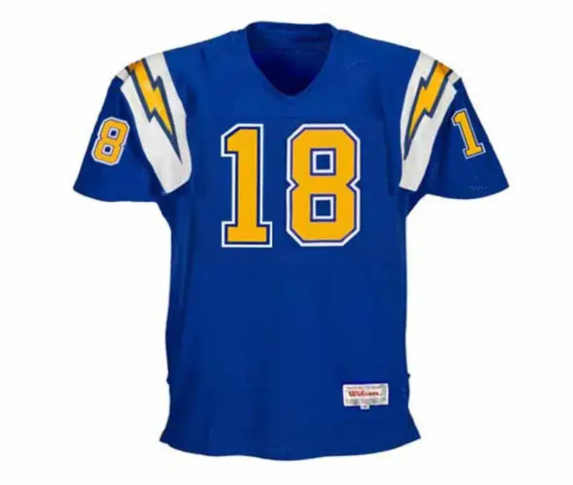 CHARLIE JOINER San Diego Chargers 1979 Throwback NFL Football Jersey