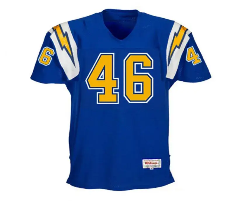CHUCK MUNCIE San Diego Chargers 1981 Throwback NFL Football Jersey