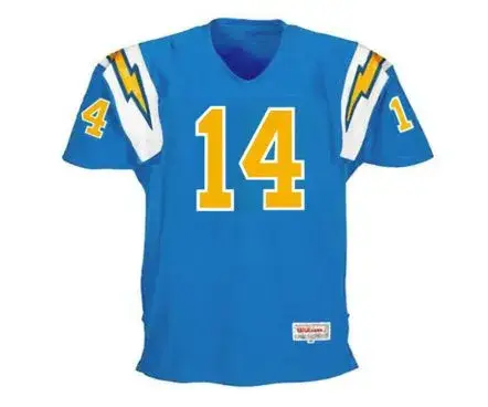 DAN FOUTS San Diego Chargers 1973 Throwback NFL Football Jersey