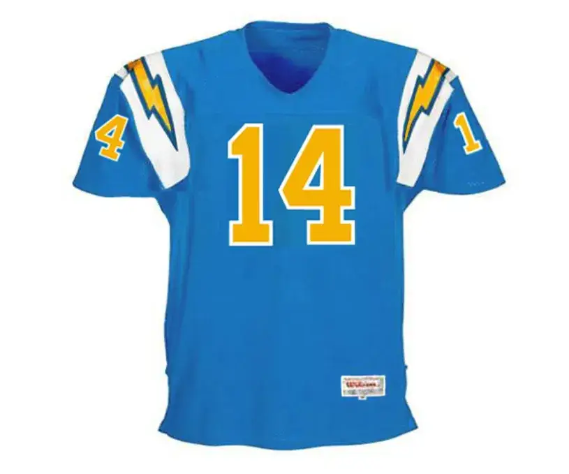 DAN FOUTS San Diego Chargers 1973 Throwback NFL Football Jersey