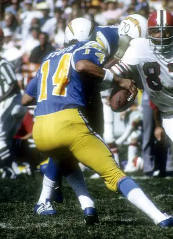DAN FOUTS San Diego Chargers 1973 Throwback NFL Football Jersey 