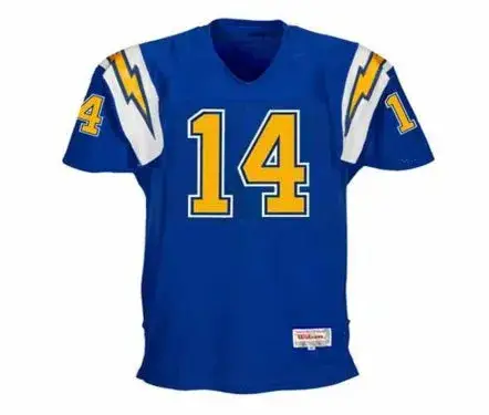 DAN FOUTS San Diego Chargers 1982 Throwback NFL Football Jersey