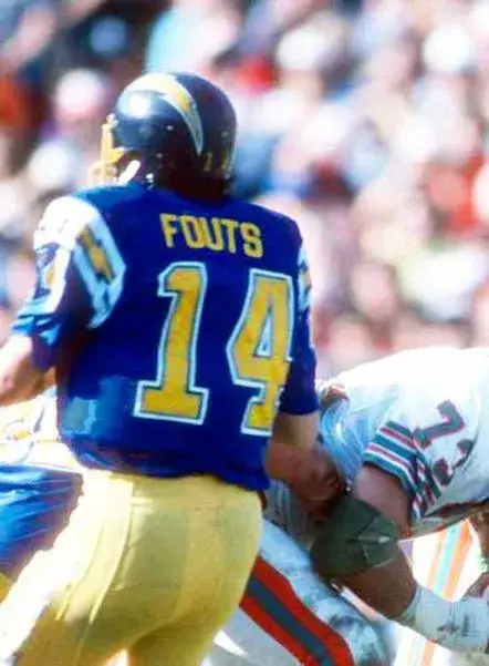 DAN FOUTS San Diego Chargers 1982 Throwback NFL Football Jersey 