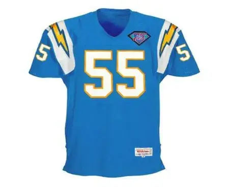JUNIOR SEAU San Diego Chargers 1994 Throwback Home NFL Football Jersey