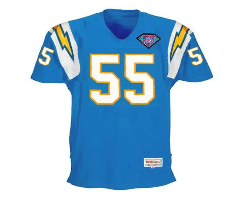 JUNIOR SEAU San Diego Chargers 1994 Throwback Home NFL Football Jersey