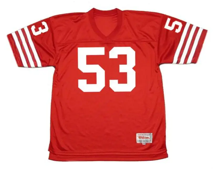 BILL ROMANOWSKI San Francisco 49ers 1988 Throwback Home NFL Football Jersey