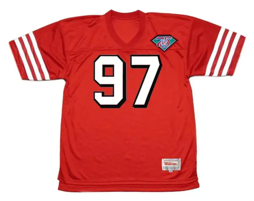 BRYANT YOUNG San Francisco 49ers 1994 Throwback Home NFL Football Jersey