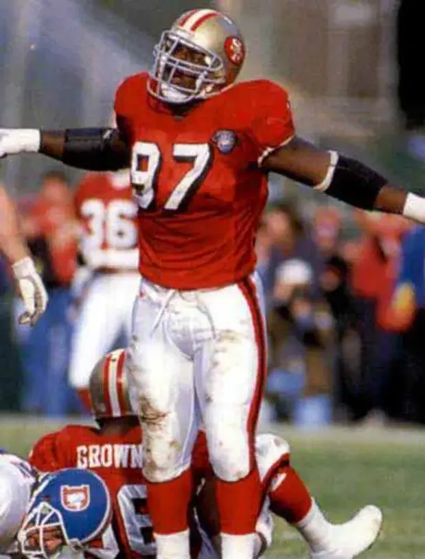 BRYANT YOUNG San Francisco 49ers 1994 Throwback Home NFL Football Jersey 