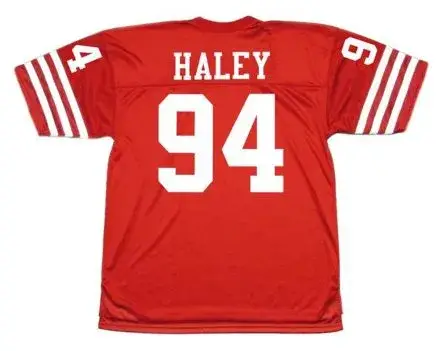 CHARLES HALEY San Francisco 49ers 1988 Throwback Home NFL Football Jersey 