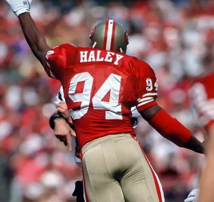 CHARLES HALEY San Francisco 49ers 1988 Throwback Home NFL Football Jersey 