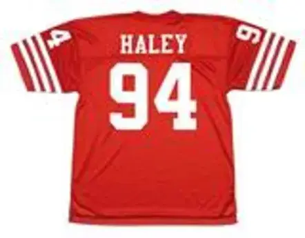 CHARLES HALEY San Francisco 49ers 1988 Throwback Home NFL Football Jersey 