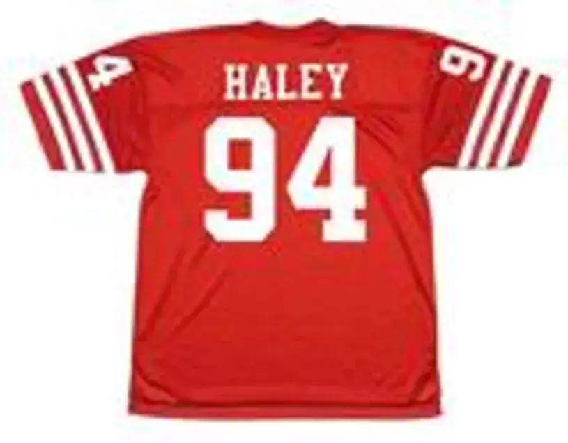CHARLES HALEY San Francisco 49ers 1988 Throwback Home NFL Football Jersey 