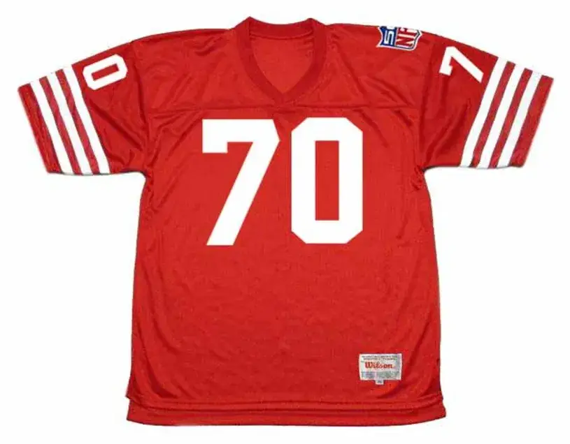 CHARLIE KRUEGER San Francisco 49ers 1969 Throwback NFL Football Jersey