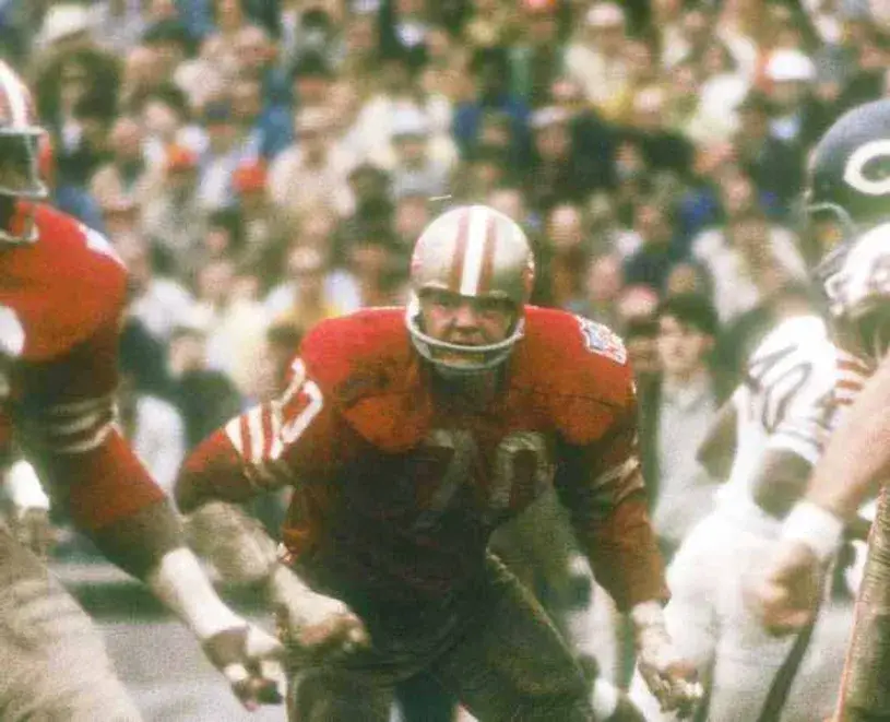 CHARLIE KRUEGER San Francisco 49ers 1969 Throwback NFL Football Jersey 