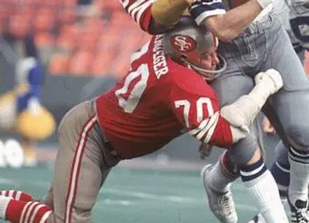 CHARLIE KRUEGER San Francisco 49ers 1969 Throwback NFL Football Jersey 