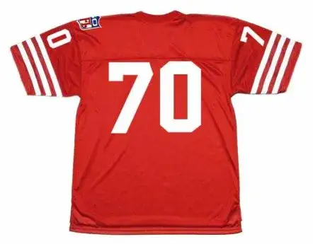 CHARLIE KRUEGER San Francisco 49ers 1969 Throwback NFL Football Jersey 