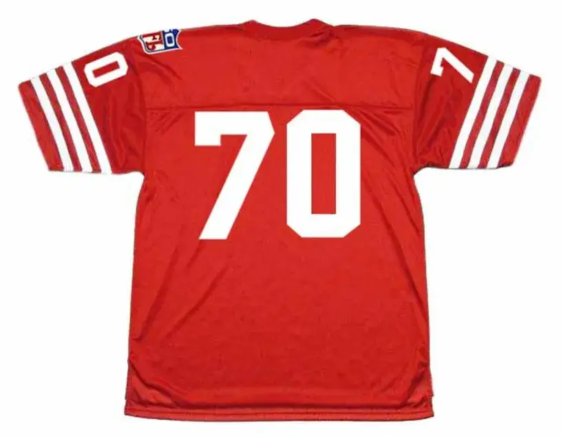 CHARLIE KRUEGER San Francisco 49ers 1969 Throwback NFL Football Jersey 