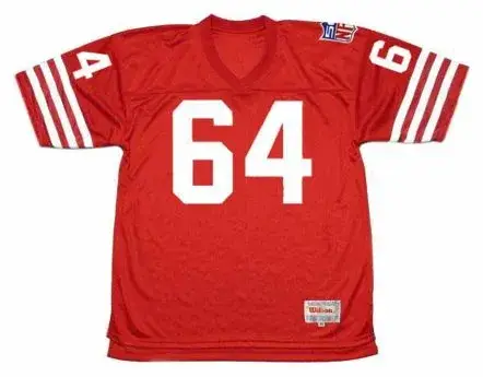 DAVE WILCOX San Francisco 49ers 1969 Throwback NFL Football Jersey