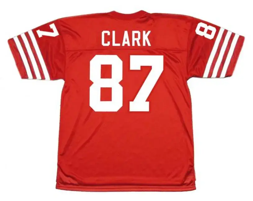 DWIGHT CLARK San Francisco 49ers 1982 Throwback Home NFL Football Jersey 