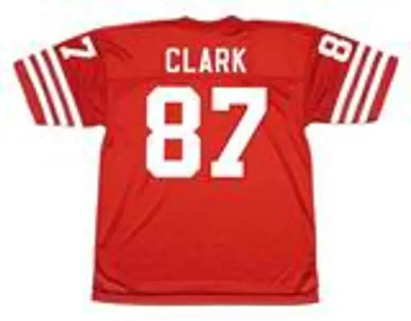 DWIGHT CLARK San Francisco 49ers 1982 Throwback Home NFL Football Jersey 