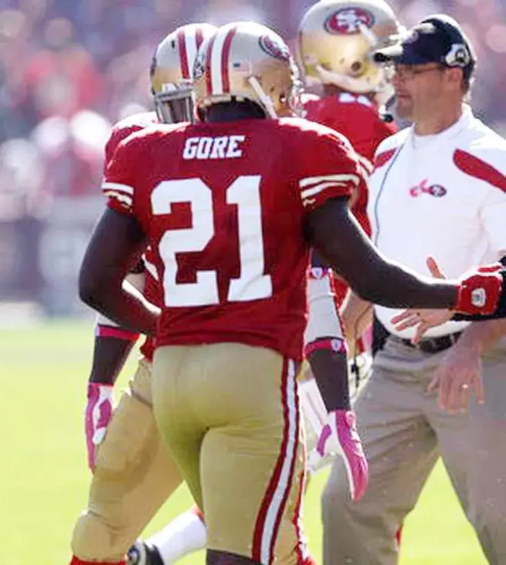 FRANK GORE San Francisco 49ers 2005 Throwback Home NFL Football Jersey 