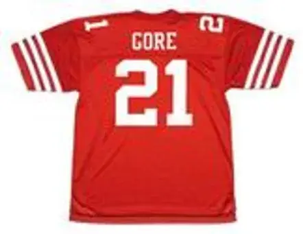 FRANK GORE San Francisco 49ers 2005 Throwback Home NFL Football Jersey 