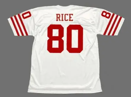 JERRY RICE San Francisco 49ers 1988 Throwback Away NFL Football Jersey 