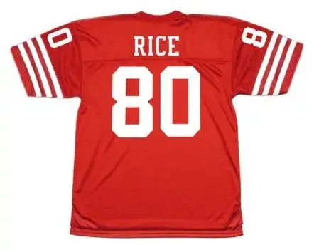 JERRY RICE San Francisco 49ers 1988 Throwback Home NFL Football Jersey 
