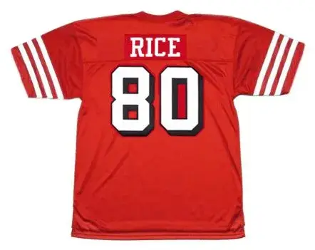 JERRY RICE San Francisco 49ers 1994 Throwback Home NFL Football Jersey 