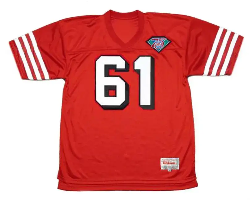 JESSE SAPOLU San Francisco 49ers 1994 Throwback Home NFL Football Jersey