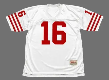 JOE MONTANA San Francisco 49ers 1989 Throwback Away NFL Football Jersey