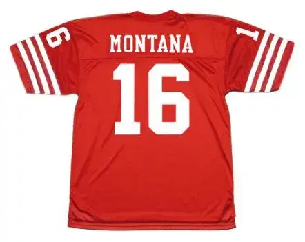 JOE MONTANA San Francisco 49ers 1989 Throwback Home NFL Football Jersey 