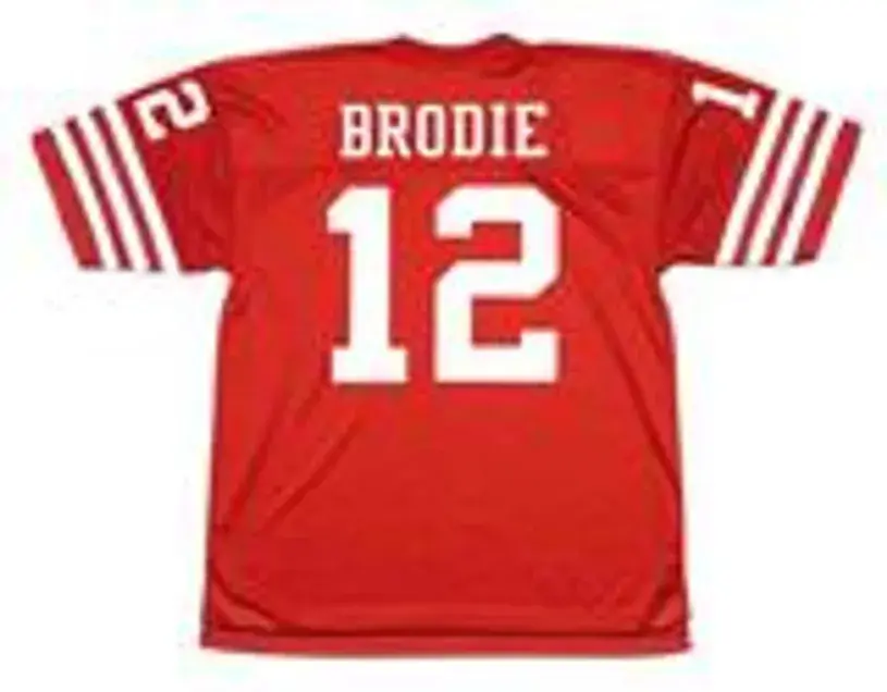 JOHN BRODIE San Francisco 49ers 1973 Throwback Home NFL Football Jersey 