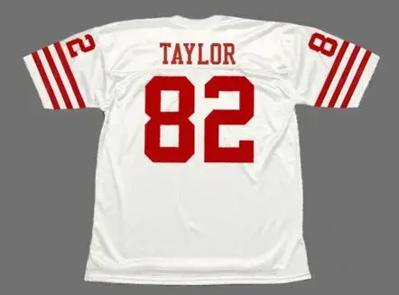 JOHN TAYLOR San Francisco 49ers 1988 Throwback Away NFL Football Jersey 